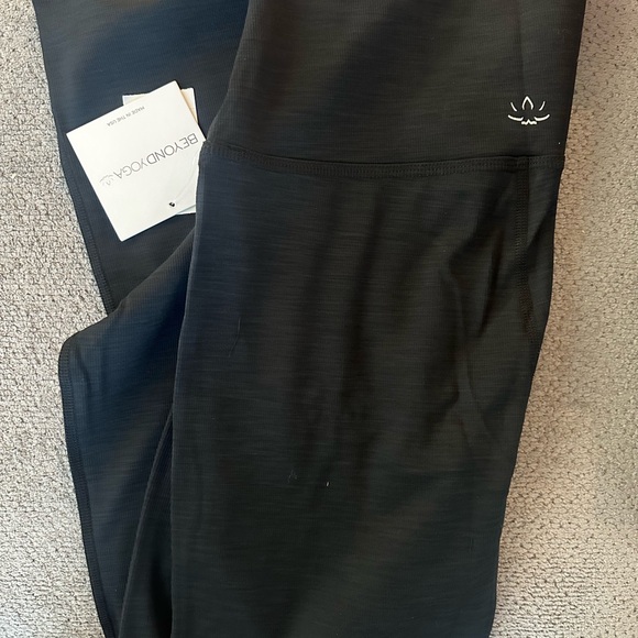 Beyond Yoga Pants - NWT Beyond Yoga Women’s Black Ribbed Flare Leggings